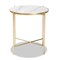 Baxton Studio Maddock Modern & Contemporary Gold Finished Metal End Table with Marble Tabletop 206-12120 - alternate 4